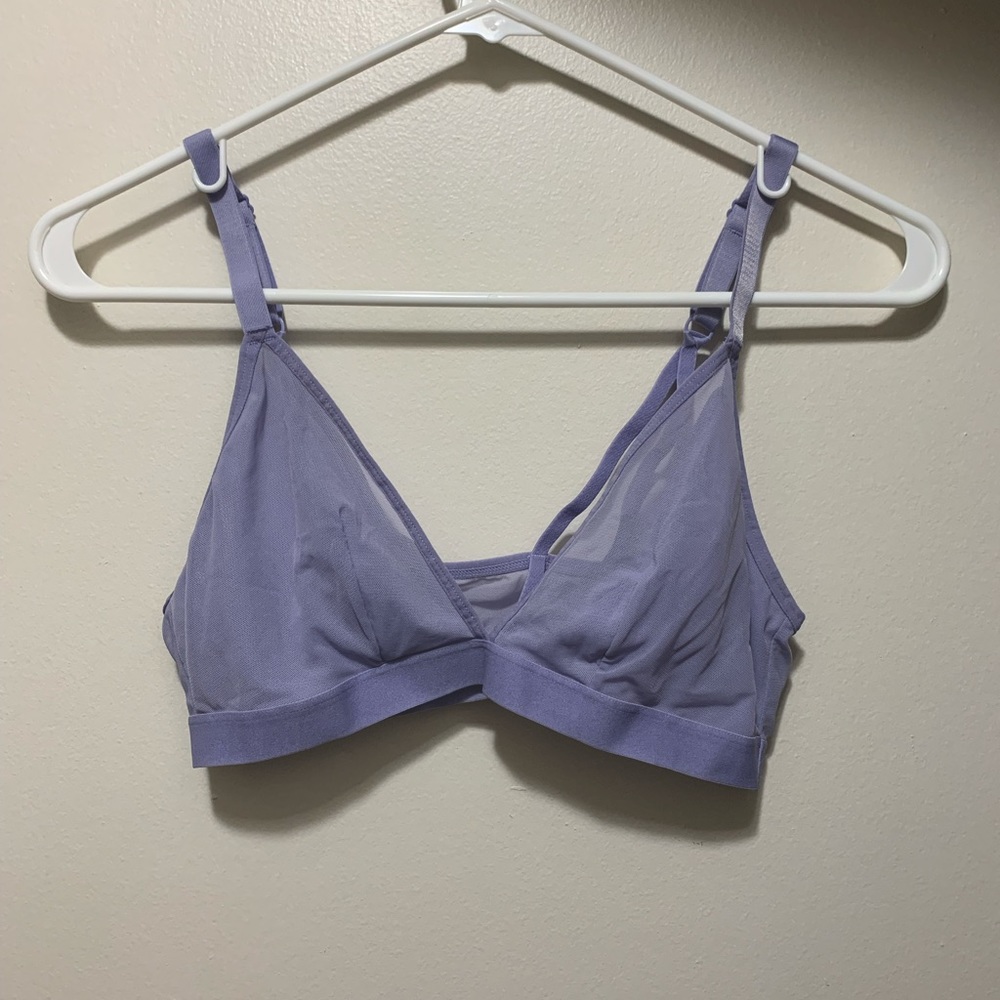 light blue bralette